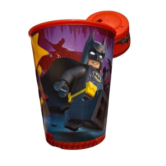 McDonald's The Lego Batman Movie Happy Meal Toy Drink Cups (3) + 1 Lid READ - Picture 4 of 9